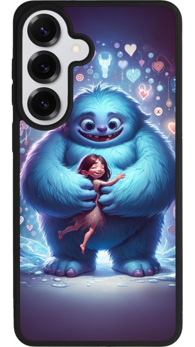 Coque Samsung Galaxy S26+ - Silicone rigide noir Valentine 2024 Fluffy Love