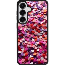 Coque Samsung Galaxy S26+ - Silicone rigide noir Valentine 2025 Confetti