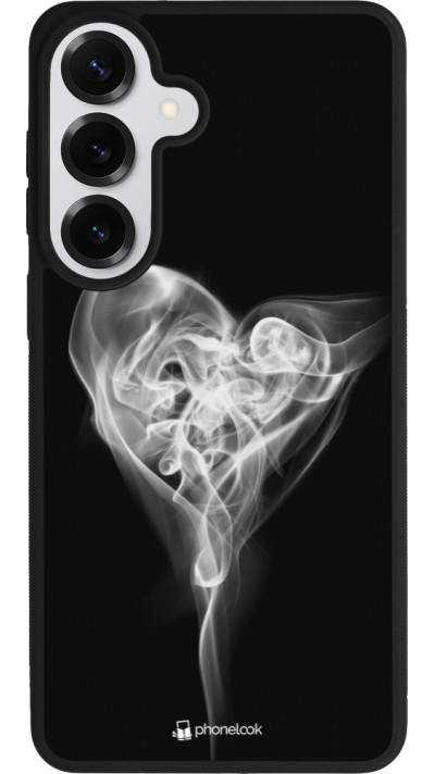 Coque Samsung Galaxy S26+ - Silicone rigide noir Valentine 2022 Black Smoke