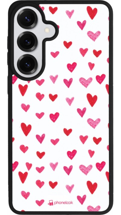 Coque Samsung Galaxy S26+ - Silicone rigide noir Valentine 2022 Many pink hearts