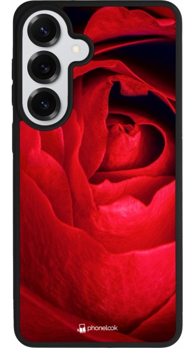 Coque Samsung Galaxy S26+ - Silicone rigide noir Valentine 2022 Rose