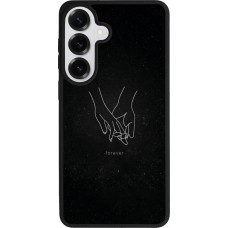 Coque Samsung Galaxy S26+ - Silicone rigide noir Valentine 2023 hands forever