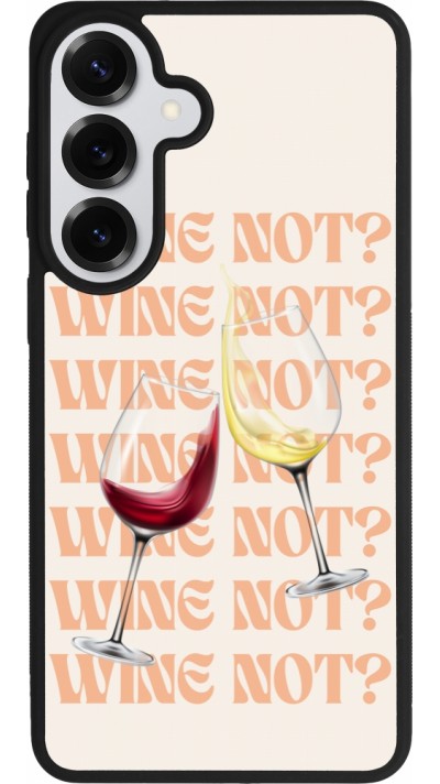 Coque Samsung Galaxy S26+ - Silicone rigide noir Wine not