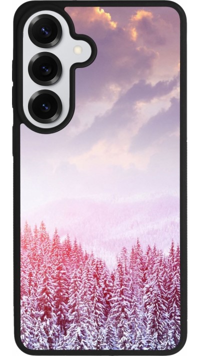 Coque Samsung Galaxy S26+ - Silicone rigide noir Winter 22 Pink Forest