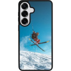 Coque Samsung Galaxy S26+ - Silicone rigide noir Winter 22 Ski Jump