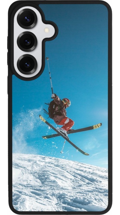 Coque Samsung Galaxy S26+ - Silicone rigide noir Winter 22 Ski Jump