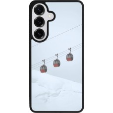 Coque Samsung Galaxy S26+ - Silicone rigide noir Winter 22 ski lift