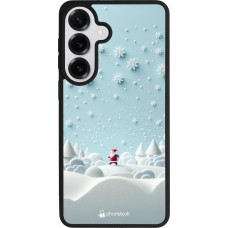 Coque Samsung Galaxy S26+ - Silicone rigide noir Noël 2023 Petit Père Flocon