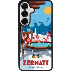 Coque Samsung Galaxy S26+ - Silicone rigide noir Zermatt Mountain Jacuzzi