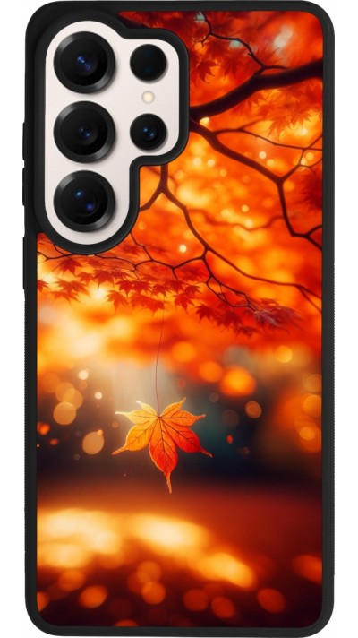Samsung Galaxy S26 Ultra Case Hülle - Silikon schwarz Herbst Magisch Orange