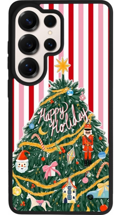 Coque Samsung Galaxy S26 Ultra - Silicone rigide noir Christmas 25 Happy Holiday