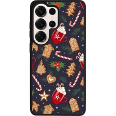Coque Samsung Galaxy S26 Ultra - Silicone rigide noir Christmas 25 Pattern Gingerbread House