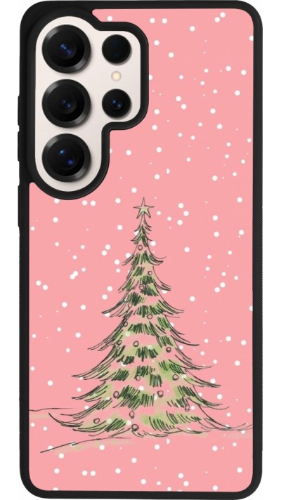 Coque Samsung Galaxy S26 Ultra - Silicone rigide noir Christmas 25 Pink Tree
