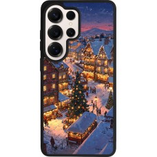 Coque Samsung Galaxy S26 Ultra - Silicone rigide noir Christmas 25 Xmas Village