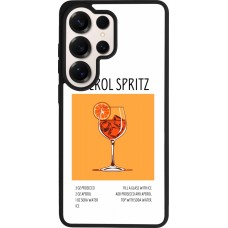 Coque Samsung Galaxy S26 Ultra - Silicone rigide noir Cocktail recette Aperol Spritz
