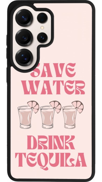 Coque Samsung Galaxy S26 Ultra - Silicone rigide noir Cocktail Save Water Drink Tequila