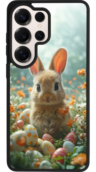 Coque Samsung Galaxy S26 Ultra - Silicone rigide noir Easter 2026 Rabbit in the garden