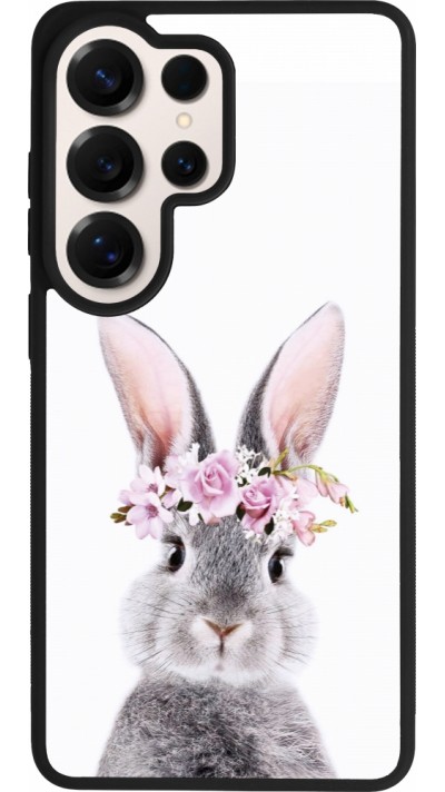 Samsung Galaxy S26 Ultra Case Hülle - Silikon schwarz Easter 2023 flower bunny