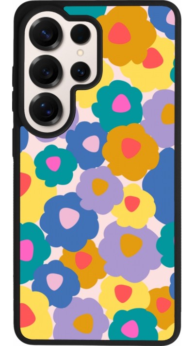 Samsung Galaxy S26 Ultra Case Hülle - Silikon schwarz Easter 2024 flower power