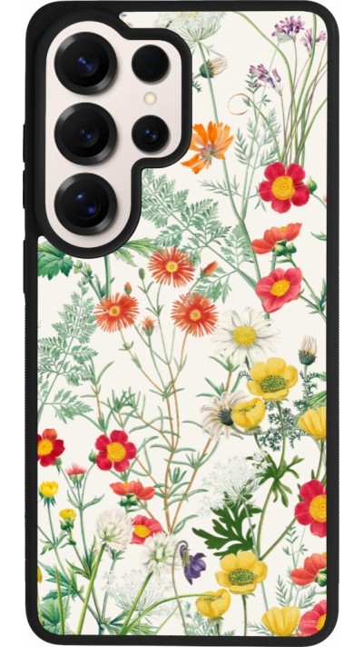 Coque Samsung Galaxy S26 Ultra - Silicone rigide noir Flora Botanical Wildlife