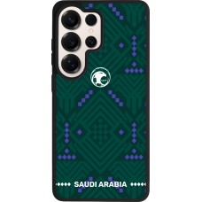 Coque Samsung Galaxy S26 Ultra - Silicone rigide noir Maillot de football Arabie saoudite 2026 personnalisable
