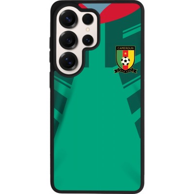 Coque Samsung Galaxy S26 Ultra - Silicone rigide noir Maillot de football Cameroun 2022 personnalisable