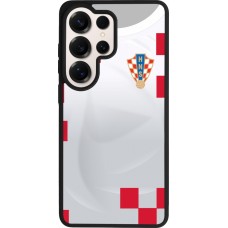 Samsung Galaxy S26 Ultra Case Hülle - Silikon schwarz Kroatien 2022 personalisierbares Fussballtrikot