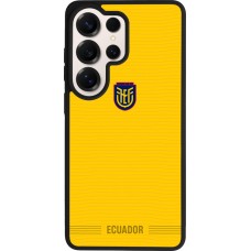 Coque Samsung Galaxy S26 Ultra - Silicone rigide noir Maillot de football Équateur 2026 personnalisable