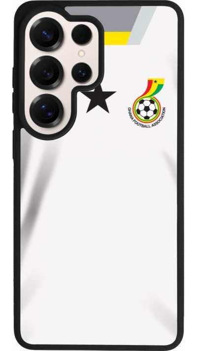 Coque Samsung Galaxy S26 Ultra - Silicone rigide noir Maillot de football Ghana 2022 personnalisable