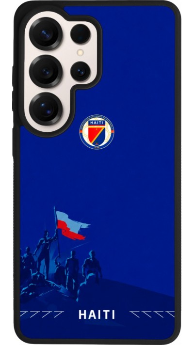 Samsung Galaxy S26 Ultra Case Hülle - Silikon schwarz Haiti 2026 personalisierbares Fussballtrikot
