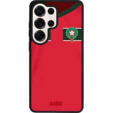 Coque Samsung Galaxy S26 Ultra - Silicone rigide noir Maillot de football Maroc 2022 personnalisable