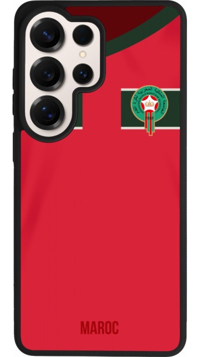 Samsung Galaxy S26 Ultra Case Hülle - Silikon schwarz Marokko 2022 personalisierbares Fussballtrikot