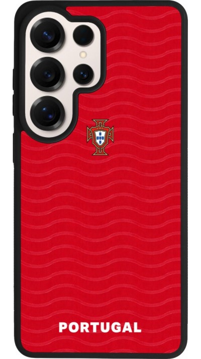 Samsung Galaxy S26 Ultra Case Hülle - Silikon schwarz Portugal 2026 personalisierbares Fussballtrikot