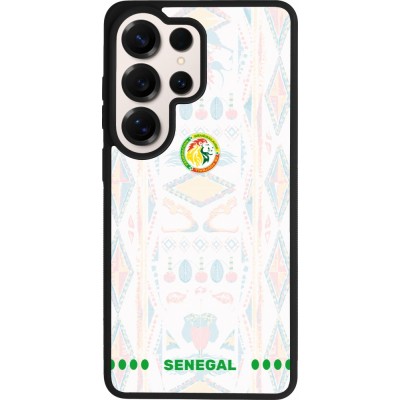Coque Samsung Galaxy S26 Ultra - Silicone rigide noir Maillot de football Sénégal 2026 personnalisable