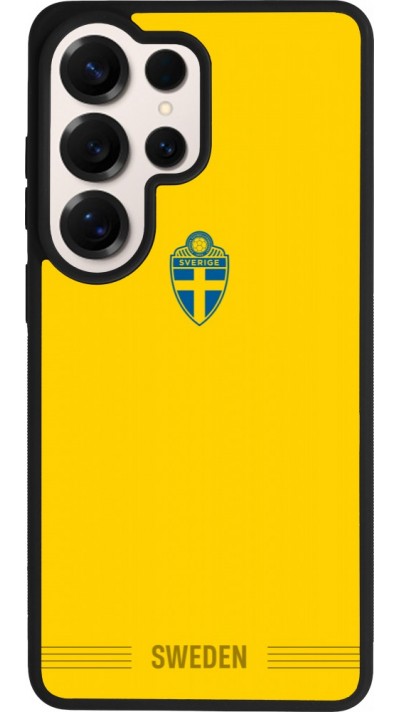 Samsung Galaxy S26 Ultra Case Hülle - Silikon schwarz Schweden 2026 personalisierbares Fussballtrikot