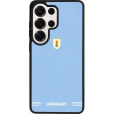 Samsung Galaxy S26 Ultra Case Hülle - Silikon schwarz Uruguay 2026 personalisierbares Fussballtrikot