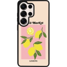Coque Samsung Galaxy S26 Ultra - Silicone rigide noir Fruit market lemons 2026