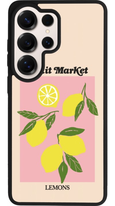 Samsung Galaxy S26 Ultra Case Hülle - Silikon schwarz Fruit market lemons 2026
