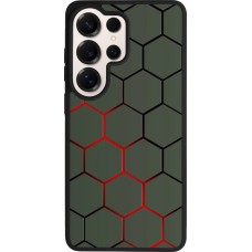 Samsung Galaxy S26 Ultra Case Hülle - Silikon schwarz Geometric Line red