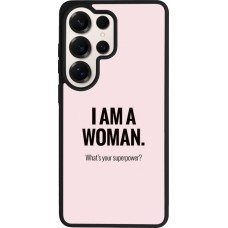 Samsung Galaxy S26 Ultra Case Hülle - Silikon schwarz I am a woman