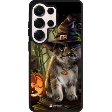 Coque Samsung Galaxy S26 Ultra - Silicone rigide noir Halloween 21 Witch cat