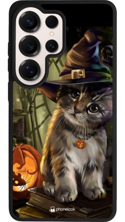 Samsung Galaxy S26 Ultra Case Hülle - Silikon schwarz Halloween 21 Witch cat