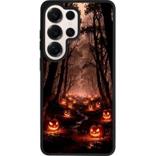 Coque Samsung Galaxy S26 Ultra - Silicone rigide noir Halloween 2025 Road of Terrifying Pumpkins