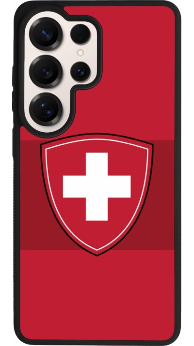 Coque Samsung Galaxy S26 Ultra - Silicone rigide noir Hockey World Championship Ecusson Suisse