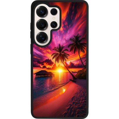 Samsung Galaxy S26 Ultra Case Hülle - Silikon schwarz Malediven Abenddämmerung Glückseligkeit