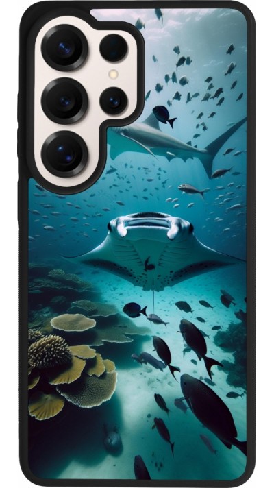 Samsung Galaxy S26 Ultra Case Hülle - Silikon schwarz Manta Lagune Reinigung