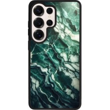 Samsung Galaxy S26 Ultra Case Hülle - Silikon schwarz Majestätischer grüner Marmor