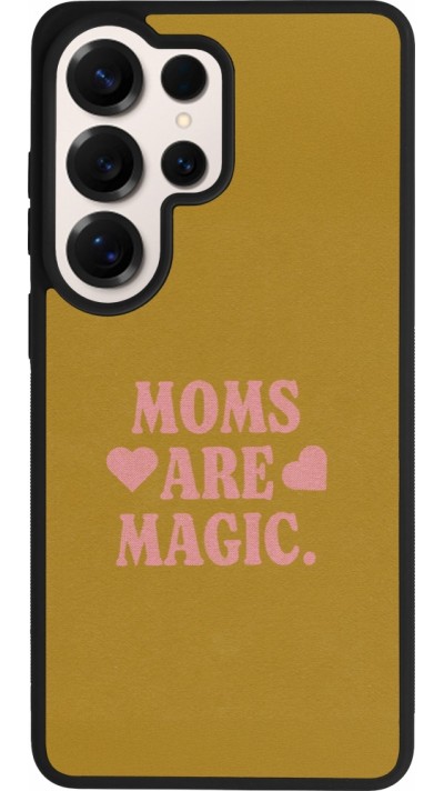Coque Samsung Galaxy S26 Ultra - Silicone rigide noir Mom 2026 Are Magic