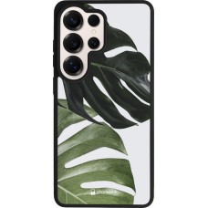Coque Samsung Galaxy S26 Ultra - Silicone rigide noir Monstera Plant