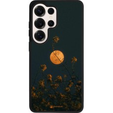 Coque Samsung Galaxy S26 Ultra - Silicone rigide noir Moon Flowers
